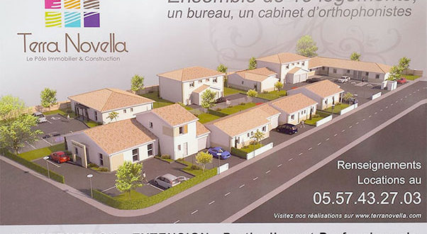 BMJ-publicité Panneau Terra Novella immobilier et construction