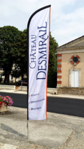 BMJ-publicité Château Desmirail drapeau